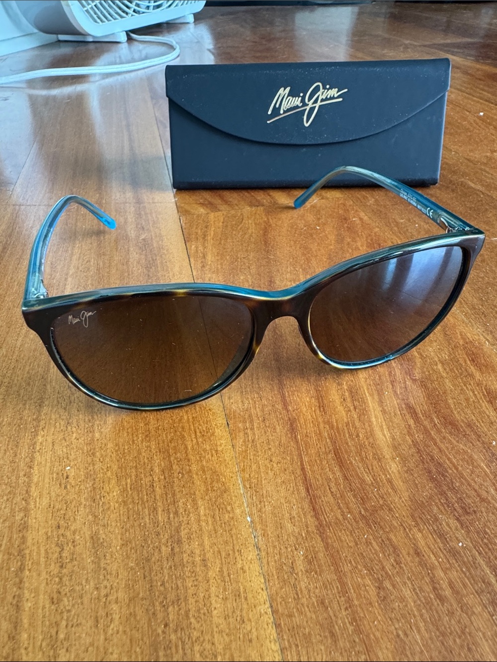 Maui Jim Ocean Tortoiseshell Cat-Eye Sunglasses with Brown Lenses